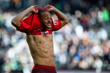 MOENCHENGLADBACH, ALMANY - 29 Mart 2025: Xavi Simons - Bundesliga, maç 27. Borussia Moenchengladbach Borussia Park 'ta RB Leipzig' e karşı.