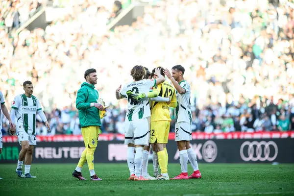 MoENCHENGLADBACH, ALMANY - 29 Mart 2025 - Bundesliga, maç 27. Borussia Moenchengladbach Borussia Park 'ta RB Leipzig' e karşı.