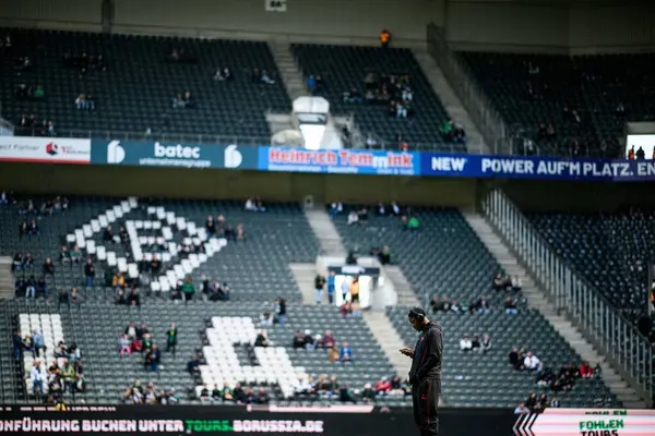 MoENCHENGLADBACH, ALMANY - 29 Mart 2025 - Bundesliga, maç 27. Borussia Moenchengladbach Borussia Park 'ta RB Leipzig' e karşı.