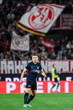 COLOGNE, GERMANY - 5 Nisan 2025: Luca Schuler - Rhein Energie Stadion 'da 2.Bundesliga 1.FC Koeln' e karşı Hertha BSC maçı