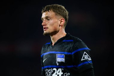 COLOGNE, GERMANY - 5 Nisan 2025: Michael Cuisance - Rhein Energie Stadion 'da 2.Bundesliga 1.FC Koeln' e karşı Hertha BSC maçı