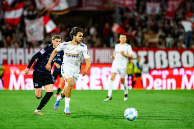 COLOGNE, GERMANY - 5 APRIL, 2025: Max Finkgraefe - Rhein Energie Stadion 'da 2.Bundesliga 1.FC Koeln' e karşı Hertha BSC maçı
