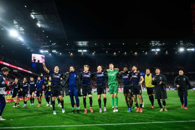 COLOGNE, GERMANY - 5 APRIL, 2025: Fabian Reese ve Hertha BSC takımı kazandı - 2.Bundesliga 1.FC Koeln ve Hertha BSC maçı Rhein Energie Stadion 'da