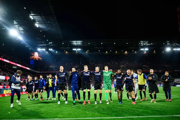 COLOGNE, GERMANY - 5 APRIL, 2025: Fabian Reese ve Hertha BSC takımı kazandı - 2.Bundesliga 1.FC Koeln ve Hertha BSC maçı Rhein Energie Stadion 'da