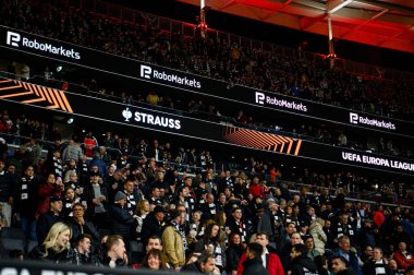 FRANKFURT, GERMANY - 17 APRIL, 2025: Eintracht Frankfurt ile Tottenham Hotspur F.C. arasındaki UEFA Avrupa Ligi maçı Deutsche Bank Park 'ta..