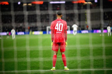 FRANKFURT, GERMANY - 17 Nisan 2025: Kaua Santos - Eintracht Frankfurt ile Tottenham Hotspur F.C. arasındaki UEFA Avrupa Ligi maçı Deutsche Bank Park 'ta..