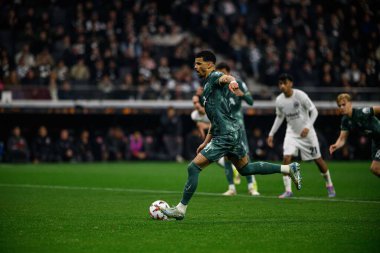 FRANKFURT, GERMANY - 17 Nisan 2025: Dominic Solanke - Eintracht Frankfurt ile Tottenham Hotspur F.C. arasındaki UEFA Avrupa Ligi maçı Deutsche Bank Park 'ta..