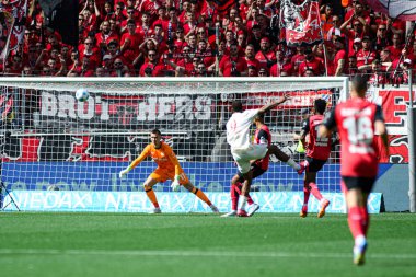 LEVERKUSEN, GERMANY - 26 APRIL, 2025: Matej Kovar - Bundesliga maçı Bayer 04 Leverkusen FC Augsburg 'a karşı Bayarena' da. 