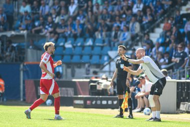 BOCHUM, ALMANY - 27 APRIL, 2025: Benedict Hollerbach - Bundesliga maçı VfL Bochum - 1. FC Union Berlin 1: 1 Vonovia Stadyumu 'nda.
