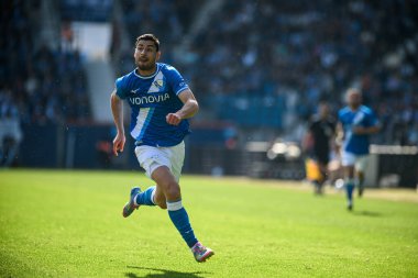 BOCHUM, ALMANY - 27 APRIL, 2025: Matus Bero - Bundesliga maçı VfL Bochum - 1. FC Union Berlin 1: 1 Vonovia Stadyumu 'nda.