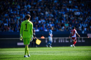 BOCHUM, ALMANY - 27 APRIL, 2025: Frederik Ronnow - Bundesliga maçı VfL Bochum - 1. FC Union Berlin 1: 1 Vonovia Stadyumu 'nda.