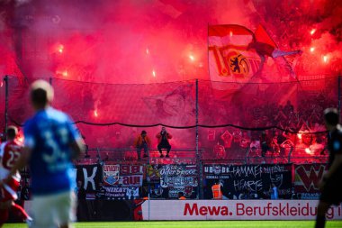 BOCHUM, ALMANY - 27 AY, 2025 Bundesliga maçı VfL Bochum - 1. FC Union Berlin 1: 1 Vonovia Stadyumu 'nda.