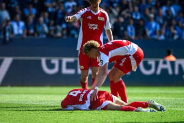 BOCHUM, Almanya - 27 Nisan 2025: Diogo Leite - Bundesliga maçı VfL Bochum - 1. FC Union Berlin 1: 1 Vonovia Stadyumu 'nda.