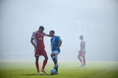 BOCHUM, ALMANY - 27 AY, 2025 Bundesliga maçı VfL Bochum - 1. FC Union Berlin 1: 1 Vonovia Stadyumu 'nda.