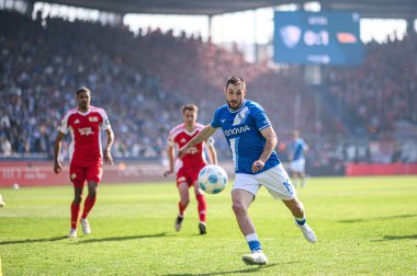 BOCHUM, ALMANY - 27 AY, 2025 Bundesliga maçı VfL Bochum - 1. FC Union Berlin 1: 1 Vonovia Stadyumu 'nda.