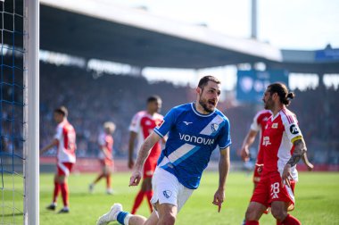 BOCHUM, ALMANY - 27 APRIL, 2025: Matus Bero - Bundesliga maçı VfL Bochum - 1. FC Union Berlin 1: 1 Vonovia Stadyumu 'nda.