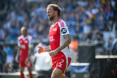 BOCHUM, ALMANY - 27 APRIL, 2025: Kevin Vogt - Bundesliga maçı VfL Bochum - 1. FC Union Berlin 1: 1 Vonovia Stadyumu 'nda.