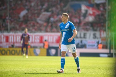 BOCHUM, ALMANY - 27 APRIL, 2025: Jakov Medic - Bundesliga maçı VfL Bochum - 1. FC Union Berlin 1: 1 Vonovia Stadyumu 'nda.