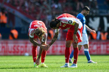 BOCHUM, ALMANY - 27 AY, 2025 Bundesliga maçı VfL Bochum - 1. FC Union Berlin 1: 1 Vonovia Stadyumu 'nda.