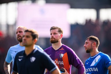 BOCHUM, ALMANY - 27 APRIL, 2025: Timo Horn - Bundesliga maçı VfL Bochum - 1. FC Union Berlin 1: 1 Vonovia Stadyumu 'nda.