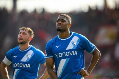 BOCHUM, ALMANY - 27 AY, 2025 Bundesliga maçı VfL Bochum - 1. FC Union Berlin 1: 1 Vonovia Stadyumu 'nda.