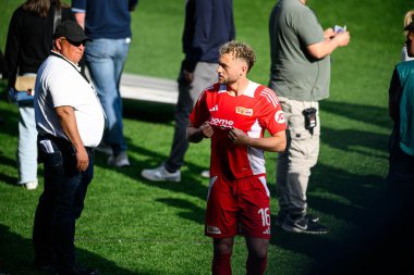 BOCHUM, ALMANY - 27 APRIL, 2025: Benedict Hollerbach - Bundesliga maçı VfL Bochum - 1. FC Union Berlin 1: 1 Vonovia Stadyumu 'nda.