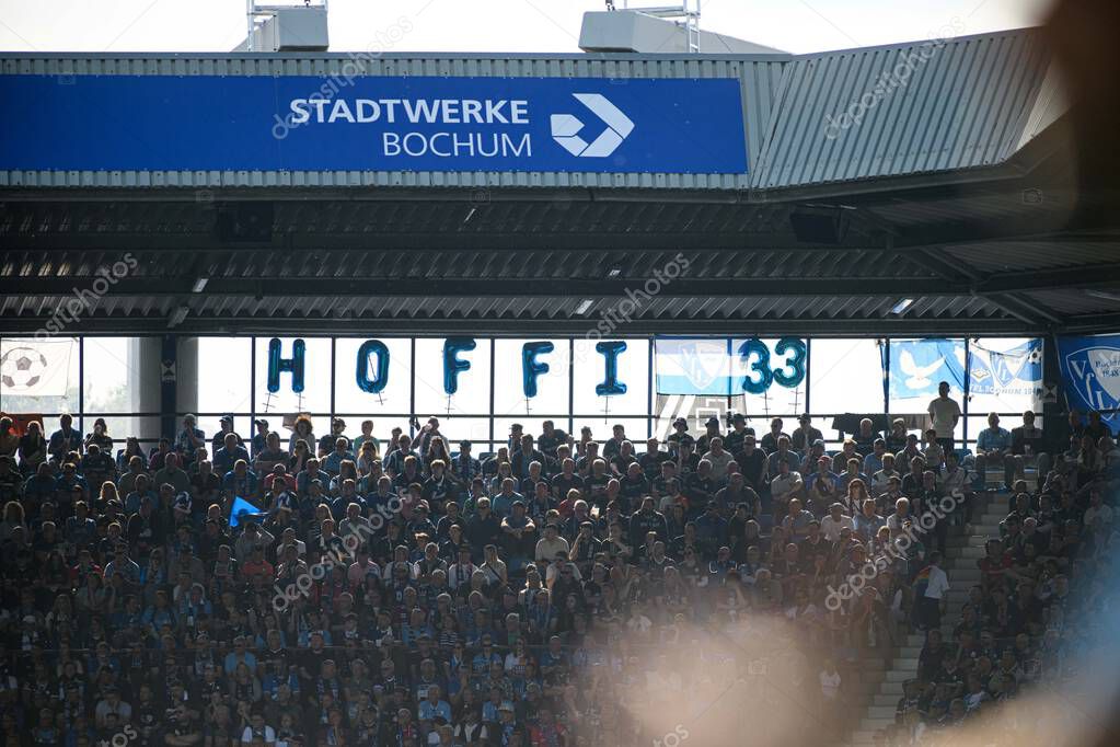 BOCHUM, GERMANY - 27 APRIL, 2025: Hoffi - The Bundesliga match VfL Bochum - 1. FC Union Berlin 1:1  at Vonovia Stadium.