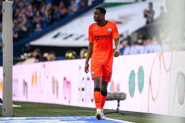 GELSENKIRCHEN, ALMANY - 2 MAYIS 2025: Ilyas Ansah - 2 Mayıs 'lık futbol maçı. Bundesliga FC Schalke 04 - SC Paderborn 07 Veltins Arena.