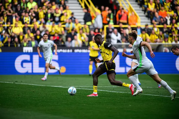 DORTMUND, GERMANY - 3 Mayıs 2025: Serhou Guirassy - Signal Iduna Park 'ta Borussia Dortmund - Vfl Wolfsburg maçı