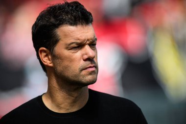 LEVERKUSEN, GERMANY - 11 Mayıs 2025: Michael Ballack - Bundesliga maçı Bayer 04 Leverkusen FC Augsburg 'a karşı Bayarena' da.