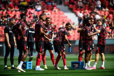 LEVERKUSEN, GERMANY - 11 MAYIS 2025: Bayer 04 Leverkusen FC Augsburg 'a karşı Bundesliga maçı.