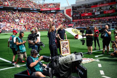 LEVERKUSEN, GERMANY - 11 Mayıs 2025: Xabi Alonso - Bundesliga maçı Bayer 04 Leverkusen FC Augsburg 'a karşı Bayarena' da.