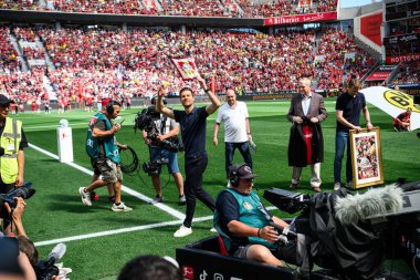 LEVERKUSEN, GERMANY - 11 Mayıs 2025: Xabi Alonso - Bundesliga maçı Bayer 04 Leverkusen FC Augsburg 'a karşı Bayarena' da.