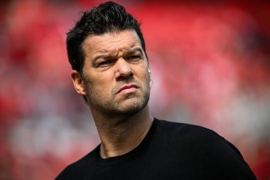 LEVERKUSEN, GERMANY - 11 Mayıs 2025: Michael Ballack - Bundesliga maçı Bayer 04 Leverkusen, Borussia Dortmund 'a karşı Bayarena' da.