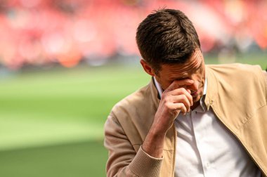 LEVERKUSEN, GERMANY - 11 Mayıs 2025: Sebastian Kehl - Bayer 04 Leverkusen, Borussia Dortmund 'a karşı.