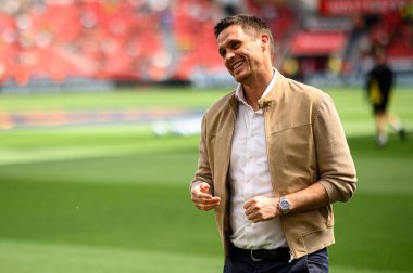 LEVERKUSEN, GERMANY - 11 Mayıs 2025: Sebastian Kehl - Bayer 04 Leverkusen, Borussia Dortmund 'a karşı.