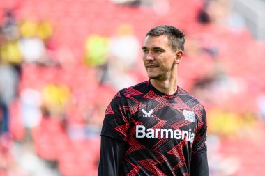 LEVERKUSEN, GERMANY - 11 Mayıs 2025: Matej Kovar - Bayer 04 Leverkusen, Borussia Dortmund 'a karşı Bundesliga maçı.