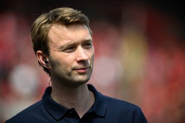 LEVERKUSEN, GERMANY - 11 MAYIS 2025: Simon Rolfes - Bayer 04 Leverkusen, Borussia Dortmund 'a karşı.