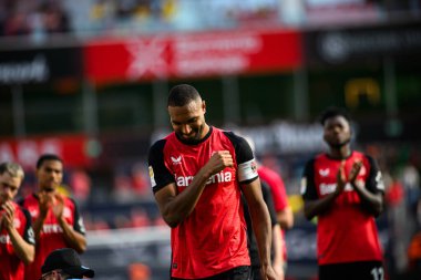 LEVERKUSEN, GERMANY - 11 Mayıs 2025: Jonathan Tah - Bundesliga maçı Bayer 04 Leverkusen, Borussia Dortmund 'a karşı Bayarena' da.