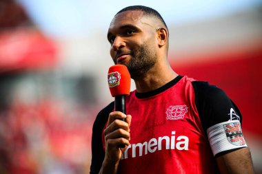 LEVERKUSEN, GERMANY - 11 Mayıs 2025: Jonathan Tah - Bundesliga maçı Bayer 04 Leverkusen, Borussia Dortmund 'a karşı Bayarena' da.