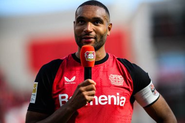 LEVERKUSEN, GERMANY - 11 Mayıs 2025: Jonathan Tah - Bundesliga maçı Bayer 04 Leverkusen, Borussia Dortmund 'a karşı Bayarena' da.