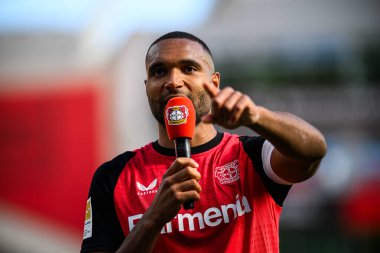 LEVERKUSEN, GERMANY - 11 Mayıs 2025: Jonathan Tah - Bundesliga maçı Bayer 04 Leverkusen, Borussia Dortmund 'a karşı Bayarena' da.