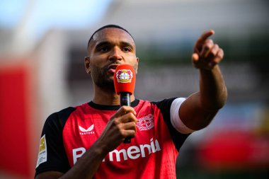LEVERKUSEN, GERMANY - 11 Mayıs 2025: Jonathan Tah - Bundesliga maçı Bayer 04 Leverkusen, Borussia Dortmund 'a karşı Bayarena' da.