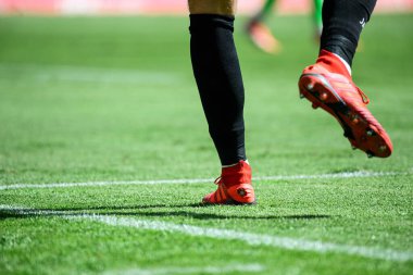 COLOGNE, Almanya - 20 Nisan 2025: adidas Predator 19.1 FG - Rhein Energie Stadion.