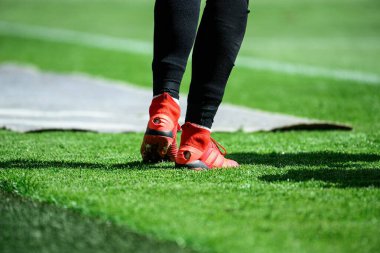 COLOGNE, Almanya - 20 Nisan 2025: adidas Predator 19.1 FG - Rhein Energie Stadion.