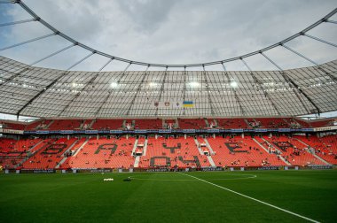 LEVERKUSEN, GERMANY - 21 MAYIS 2023: Ön maç - Bayer 04 Leverkusen, Bayena 'da Borussia Moenchengladbach' a karşı.