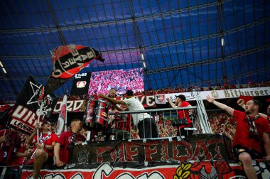 LEVERKUSEN, GERMANY - 21 Mayıs 2023: Karim Bellarabi, Alman eski futbolcu - Bayer 04 Leverkusen, Borussia Moenchengladbach 'a karşı.