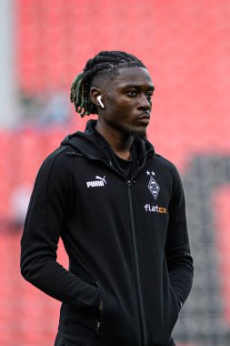 LEVERKUSEN, GERMANY - 21 MAYIS, 2023: Manu Kone - Bayer 04 Leverkusen, Borussia Moenchengladbach 'a karşı.