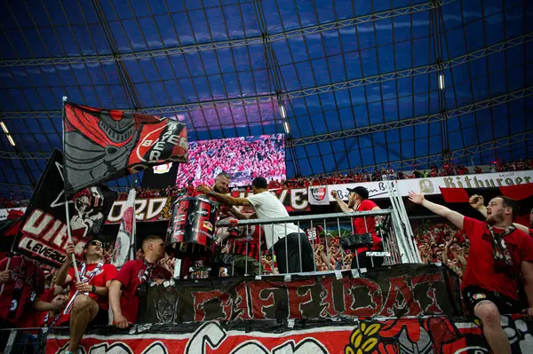 LEVERKUSEN, GERMANY - 21 Mayıs 2023: Karim Bellarabi, Alman eski futbolcu - Bayer 04 Leverkusen, Borussia Moenchengladbach 'a karşı.