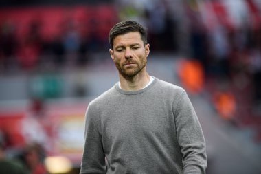 LEVERKUSEN, GERMANY - 21 MAYIS 2023: Xabi Alonso - Bundesliga maçı Bayer 04 Leverkusen ile Borussia Moenchengladbach Bayena 'da.